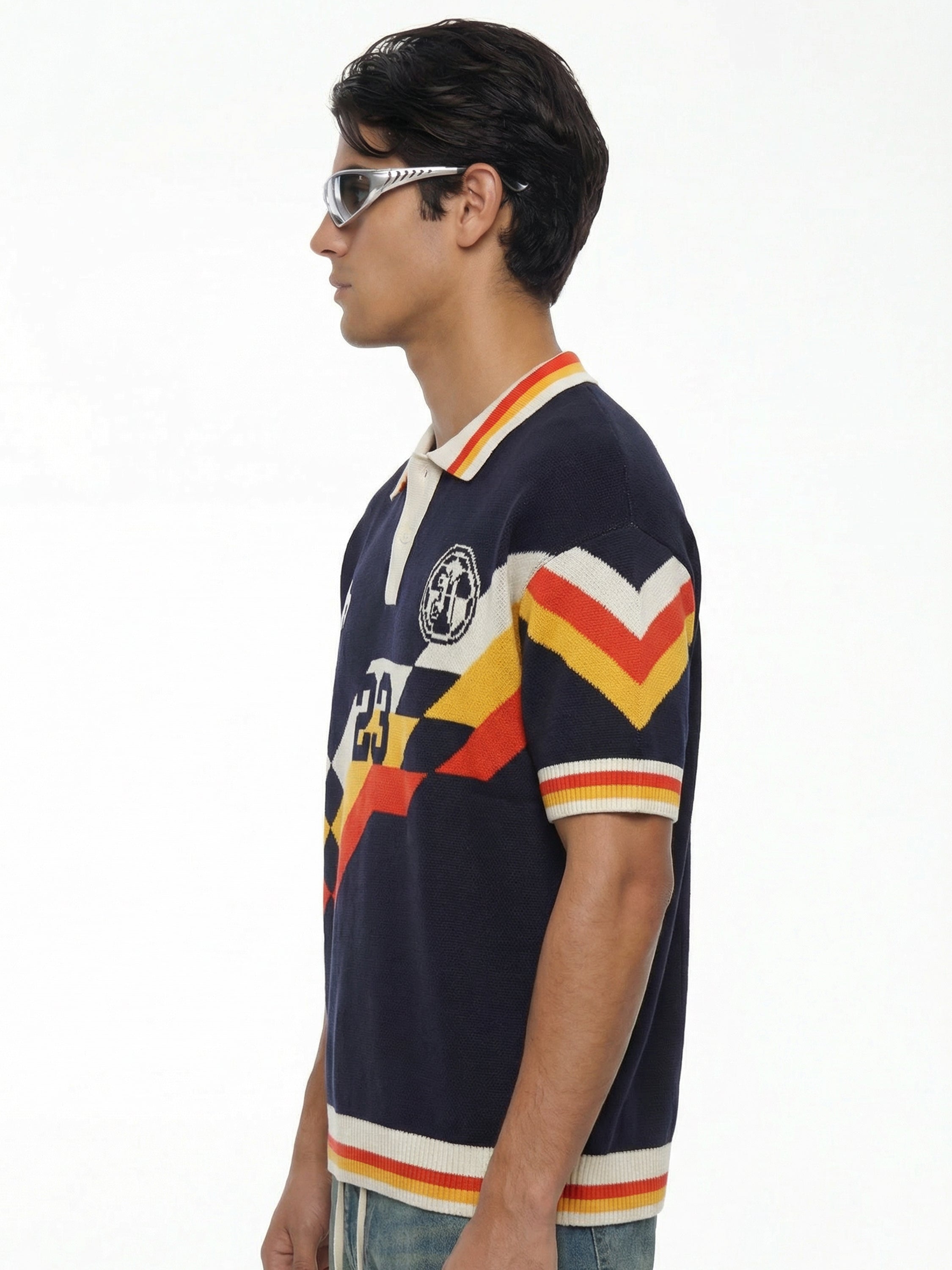 Highlander Men Multi Printed Polo Collar T-Shirt - Multi - Image 6