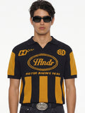 Highlander Men Mustard Printed Polo Collar T-Shirt - Mustard - Image 1