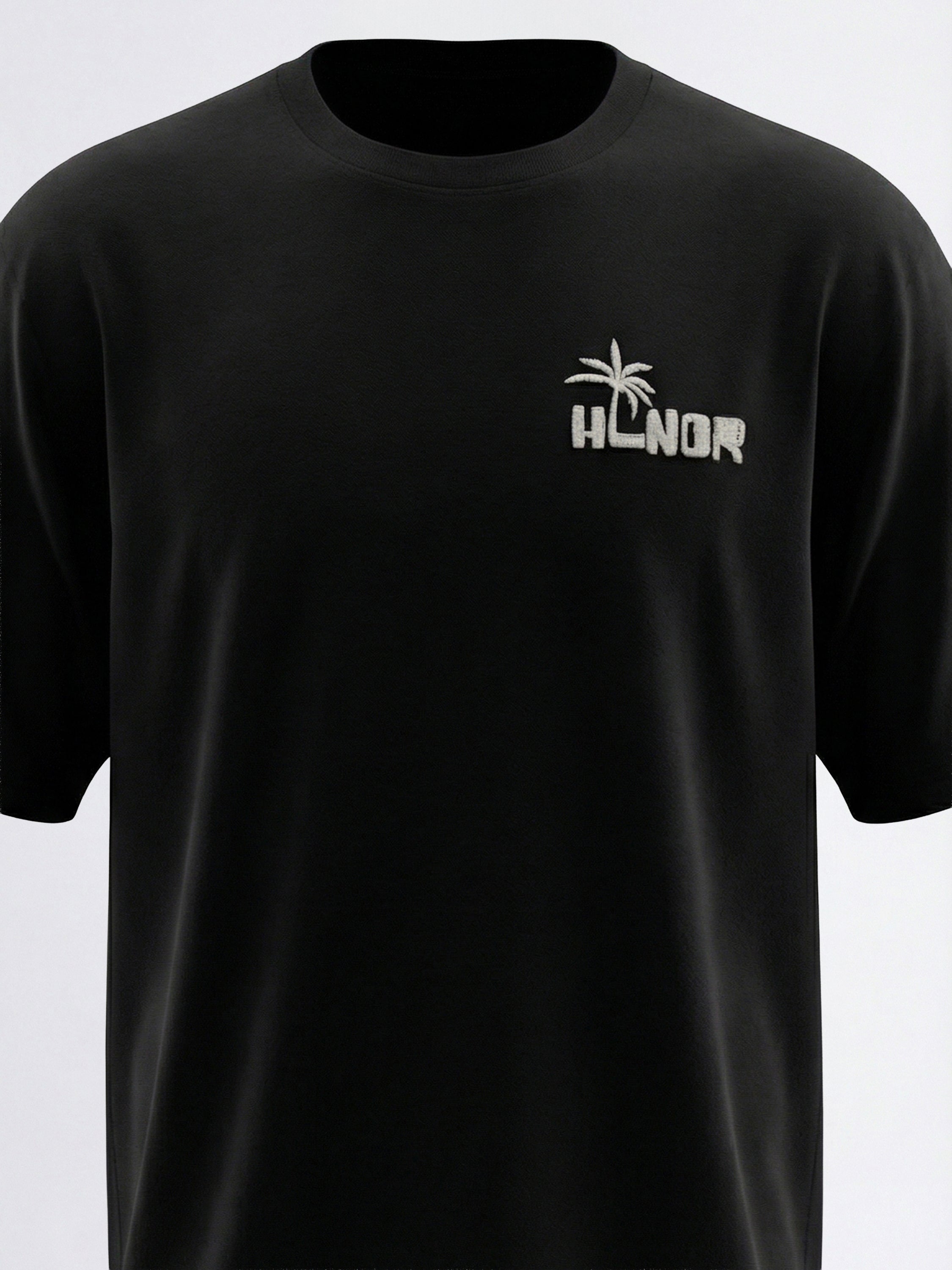 Highlander Men Black Printed Round Neck T-Shirt - Black - Image 1