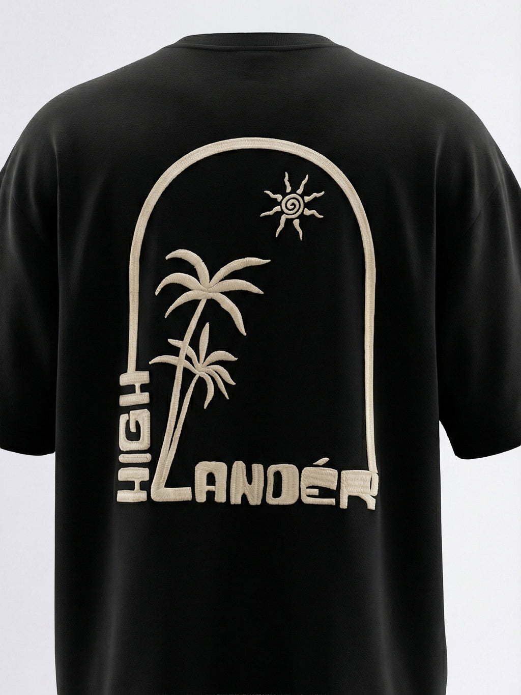Highlander Men Black Printed Round Neck T-Shirt - Black - Image 2