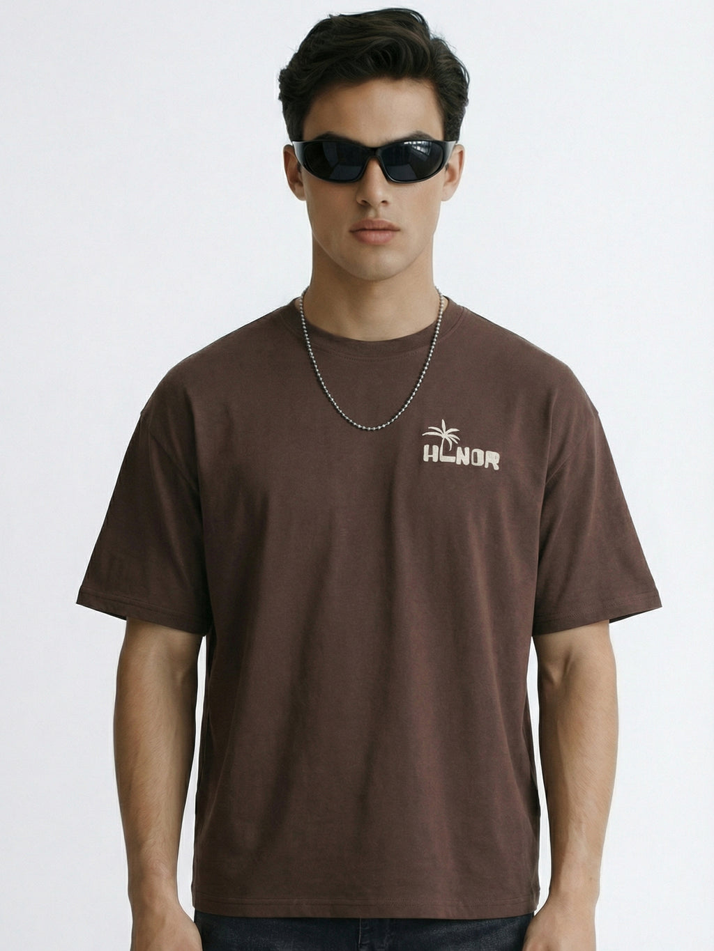 Highlander Men Brown Printed Round Neck T-Shirt - Brown - Image 5