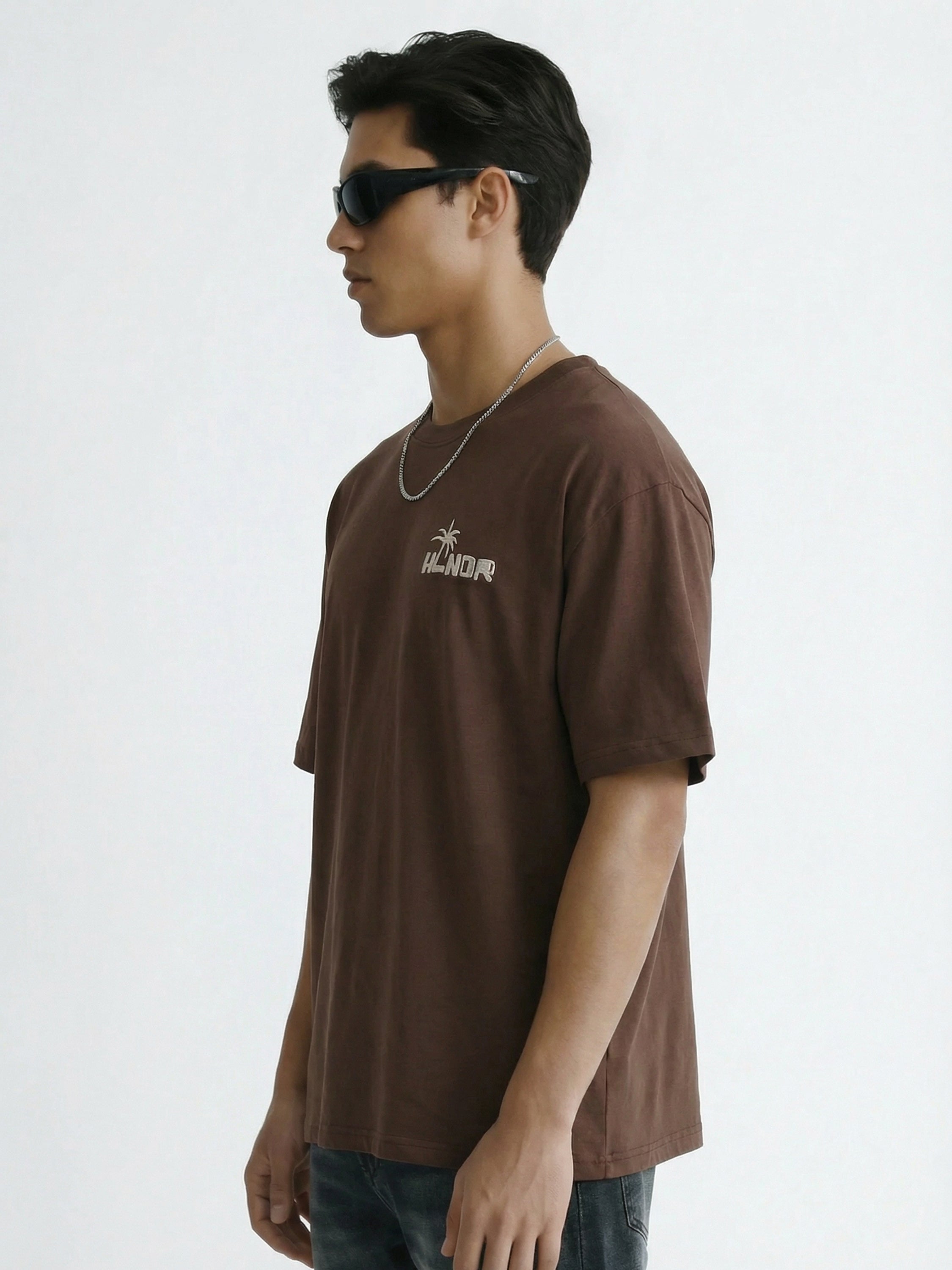 Highlander Men Brown Printed Round Neck T-Shirt - Brown - Image 6