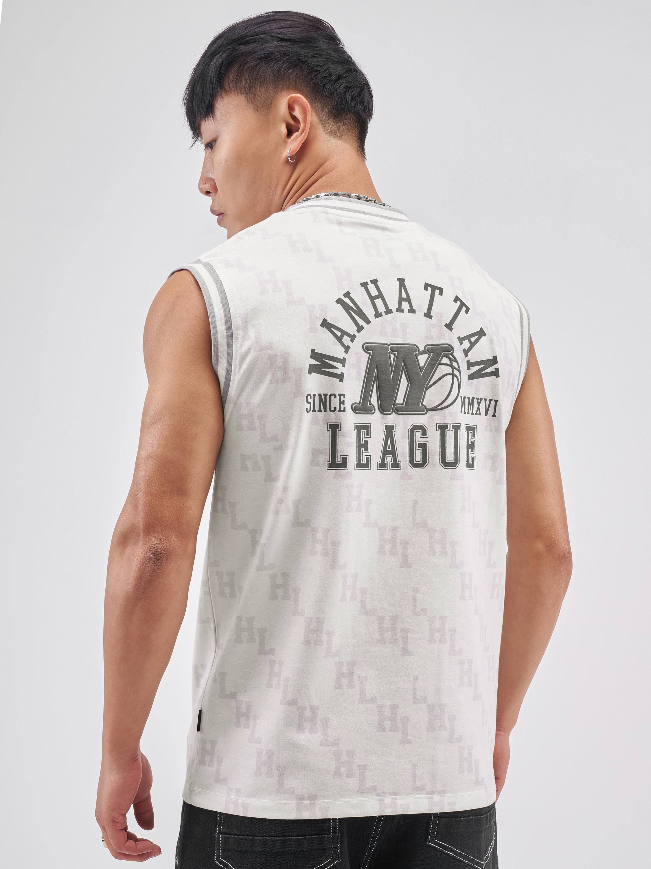 Highlander Men Off White Printed Round Neck T-Shirt - Off White - Image 3