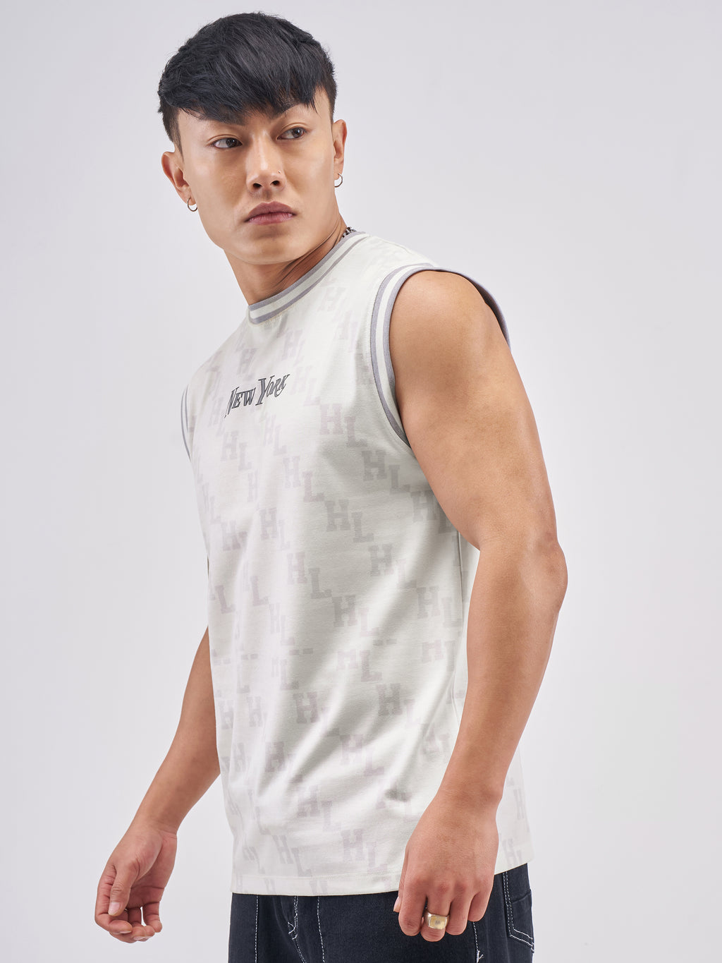 Highlander Men Off White Printed Round Neck T-Shirt - Off White - Image 4