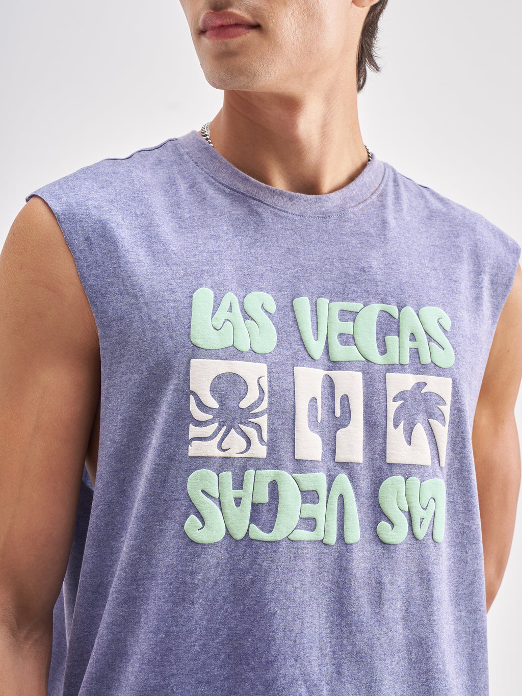 Highlander Men Blue Printed Round Neck T-Shirt - Blue - Image 5