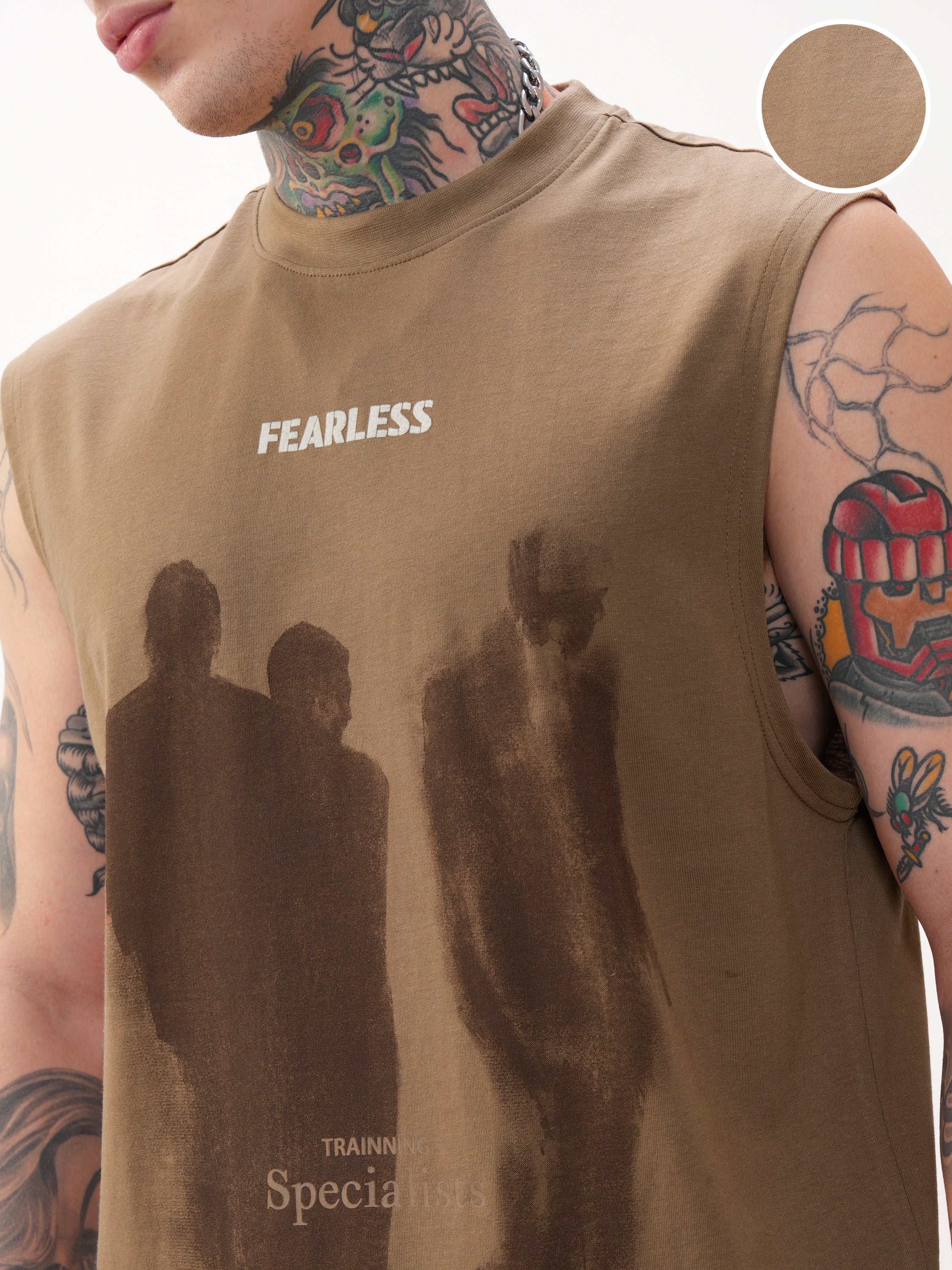 Highlander Men Brown Printed Round Neck T-Shirt - Brown - Image 5