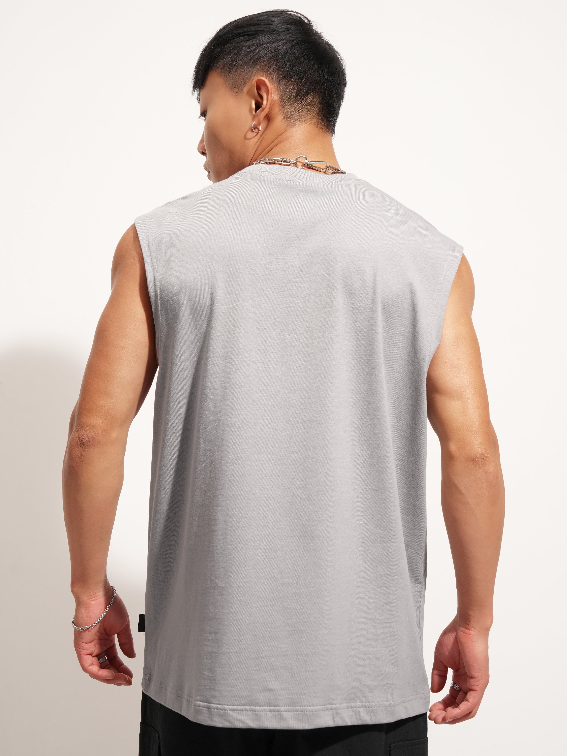Highlander Men Grey Printed Round Neck T-Shirt - Grey - Image 3