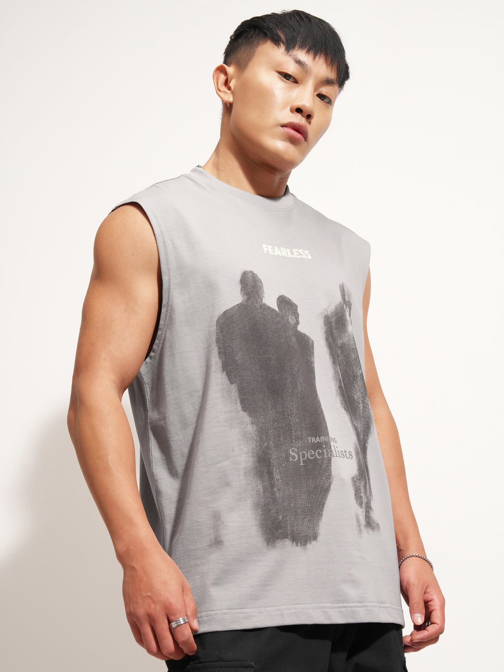 Highlander Men Grey Printed Round Neck T-Shirt - Grey - Image 6