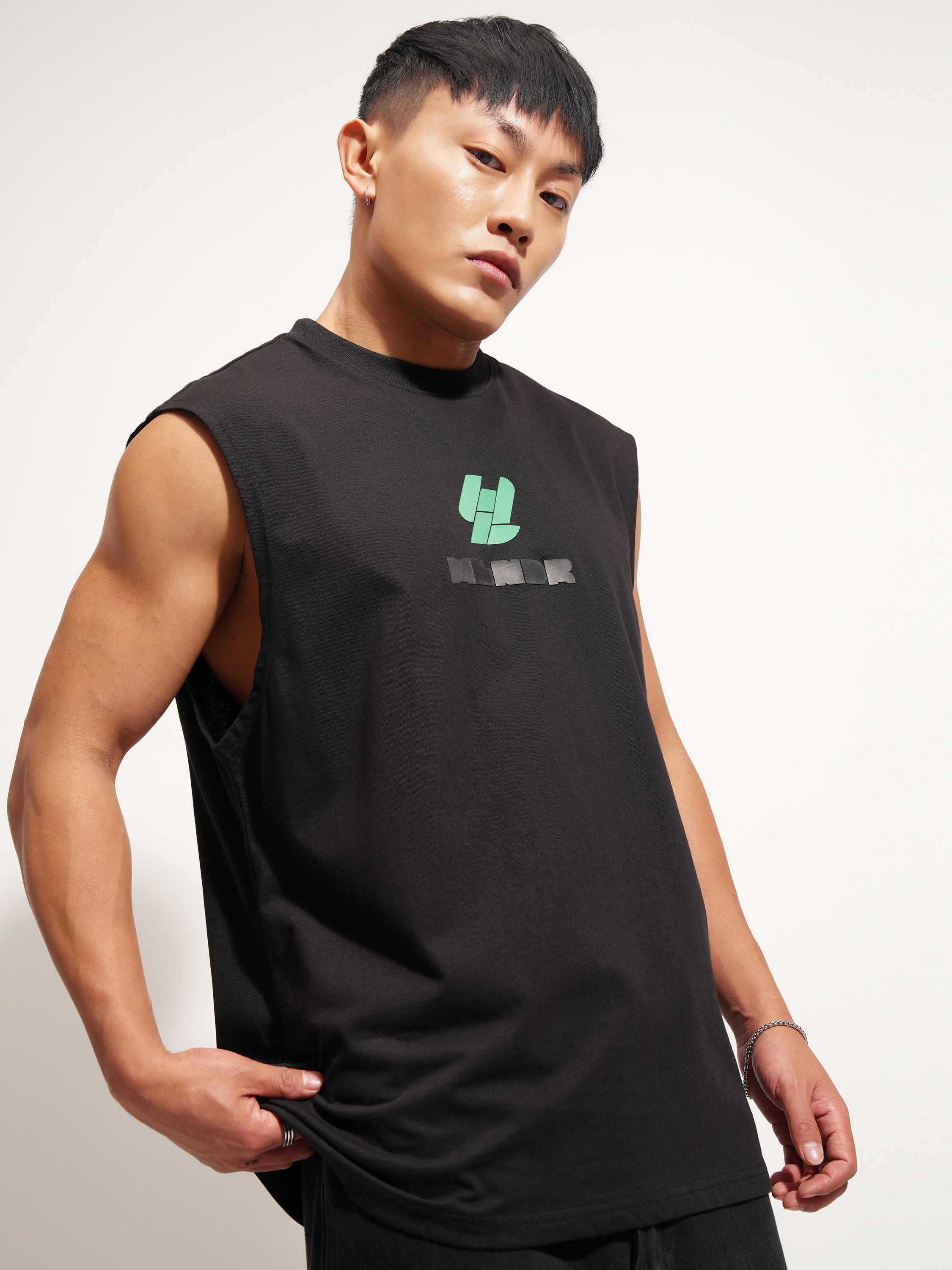 Highlander Men Black Printed Round Neck T-Shirt - Black - Image 6