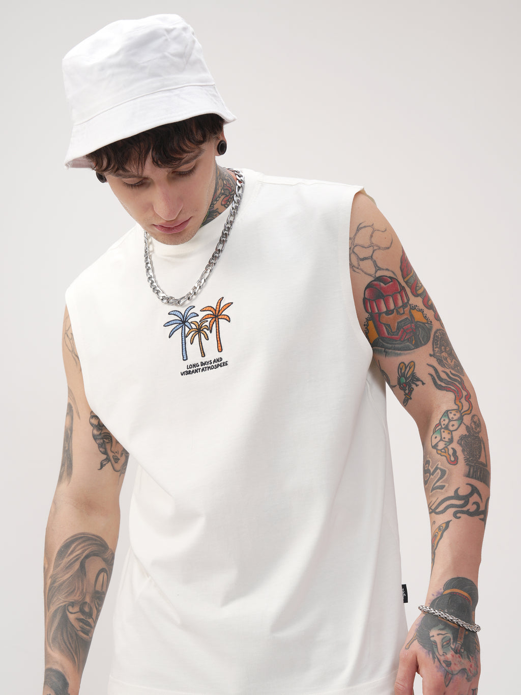 Highlander Men Off White Printed Round Neck T-Shirt - Off White - Image 1