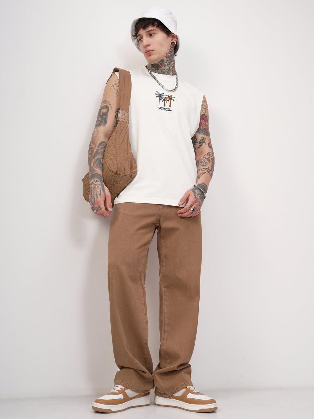 Highlander Men Off White Printed Round Neck T-Shirt - Off White - Image 2