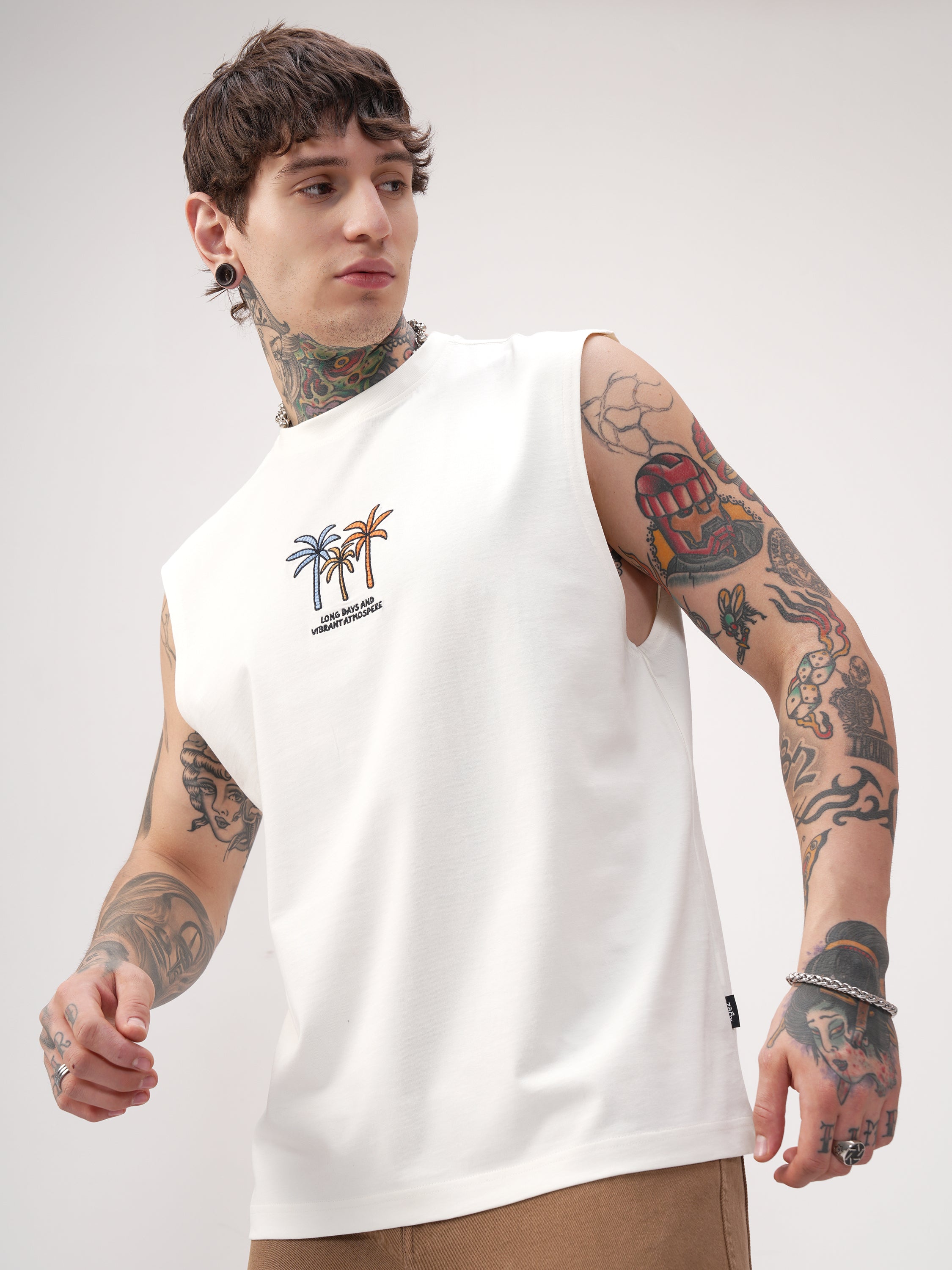 Highlander Men Off White Printed Round Neck T-Shirt - Off White - Image 4
