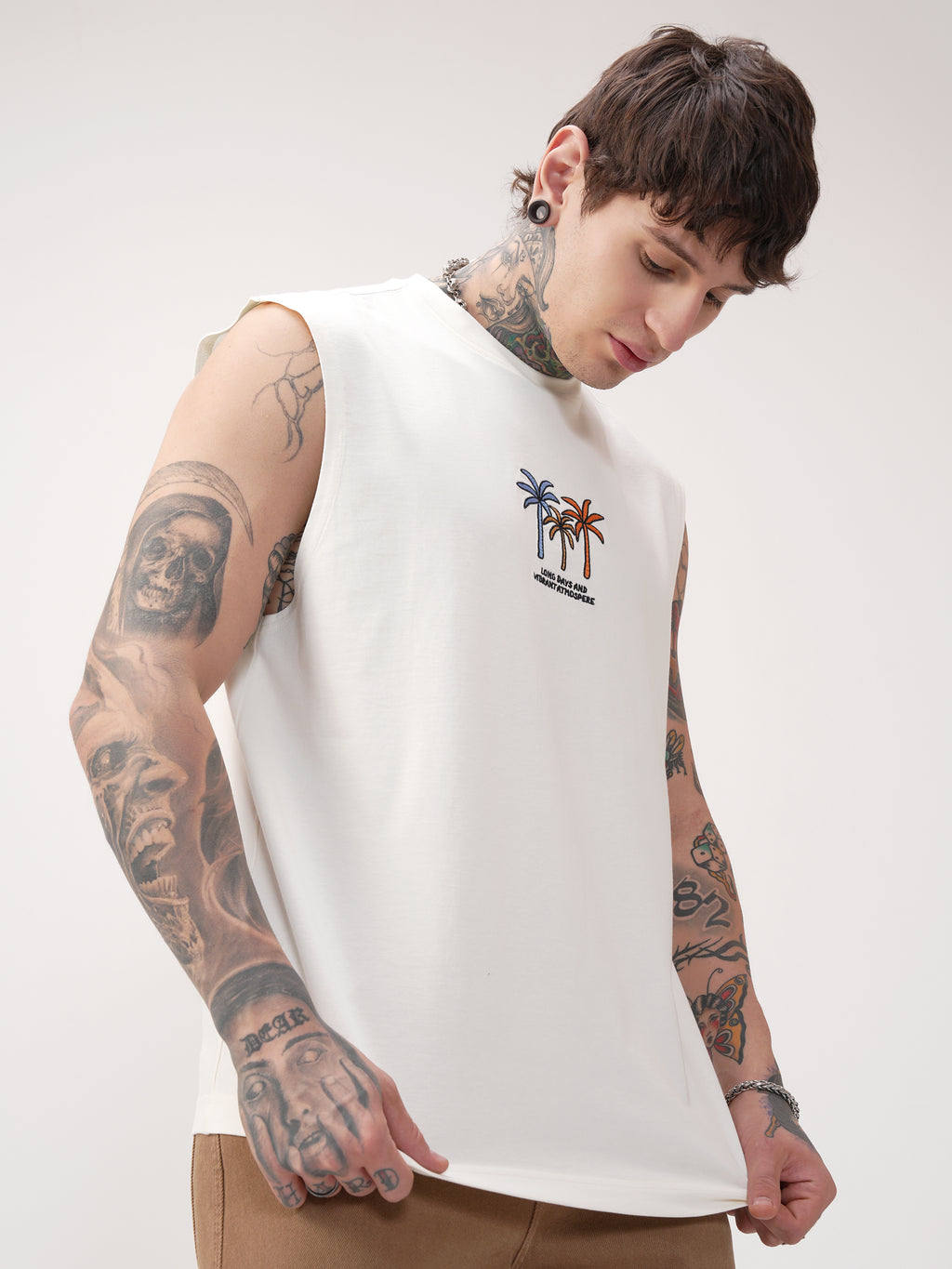 Highlander Men Off White Printed Round Neck T-Shirt - Off White - Image 6