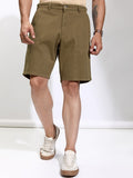 Highlander Men Brown Regular Fit Chino Shorts - Brown - Image 1
