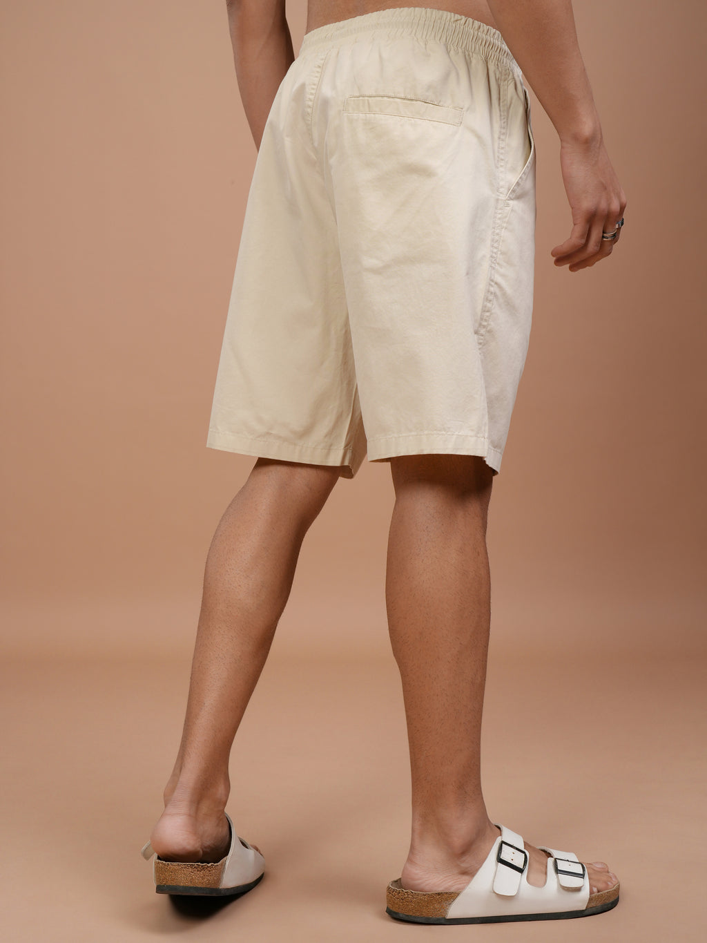 Highlander Men Off White Regular Fit Shorts - Off White - Image 3