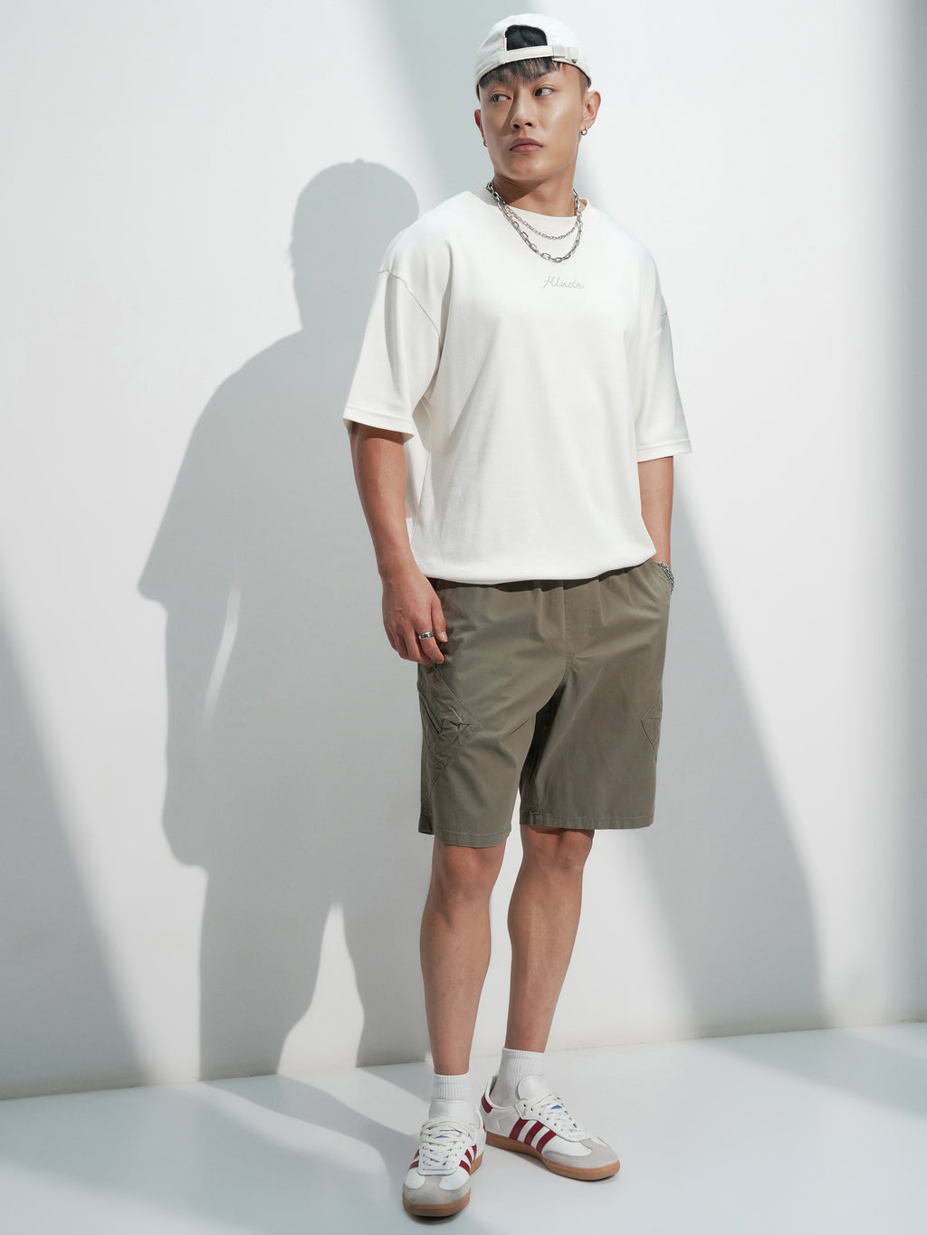 Highlander Men Khaki Regular Fit Shorts - Khaki - Image 2
