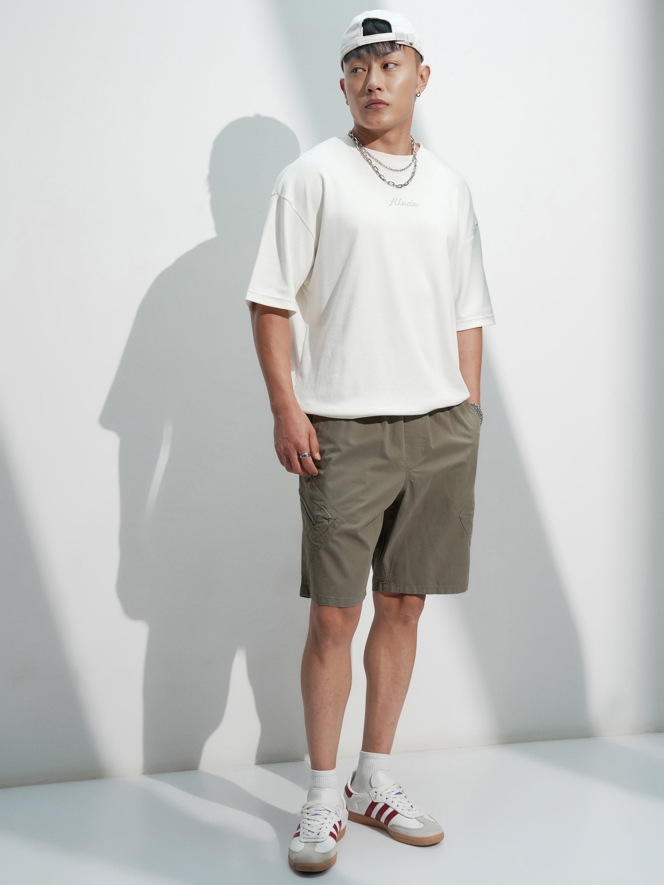 Highlander Men Khaki Regular Fit Shorts - Khaki - Image 2