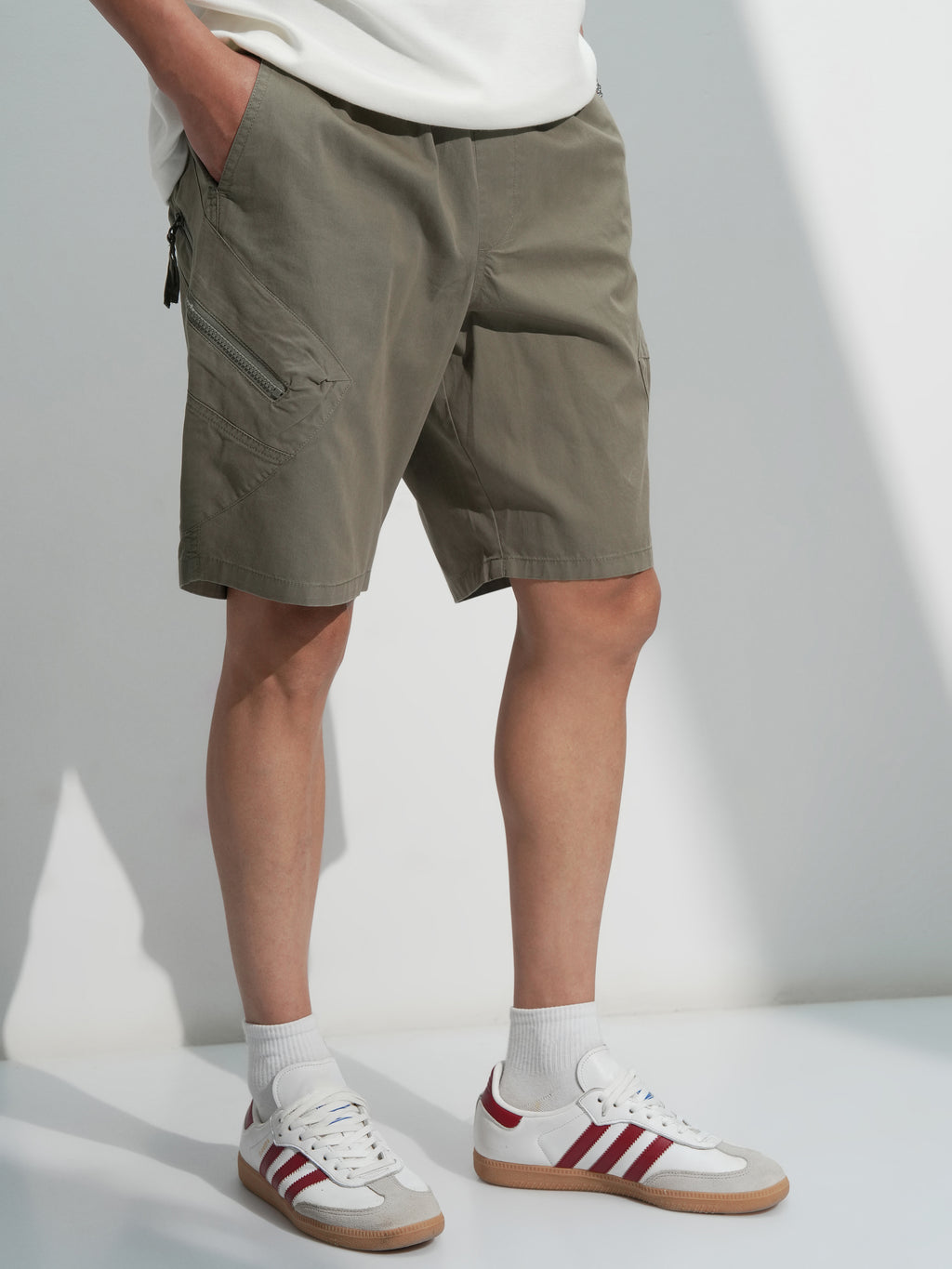 Highlander Men Khaki Regular Fit Shorts - Khaki - Image 6