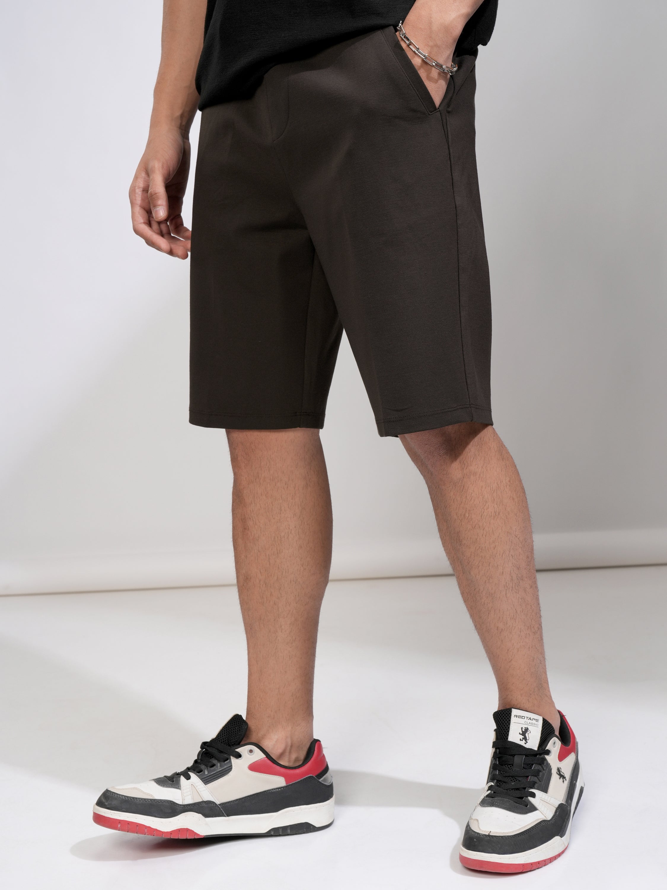 Highlander Men Brown Regular Fit Shorts - Brown - Image 1