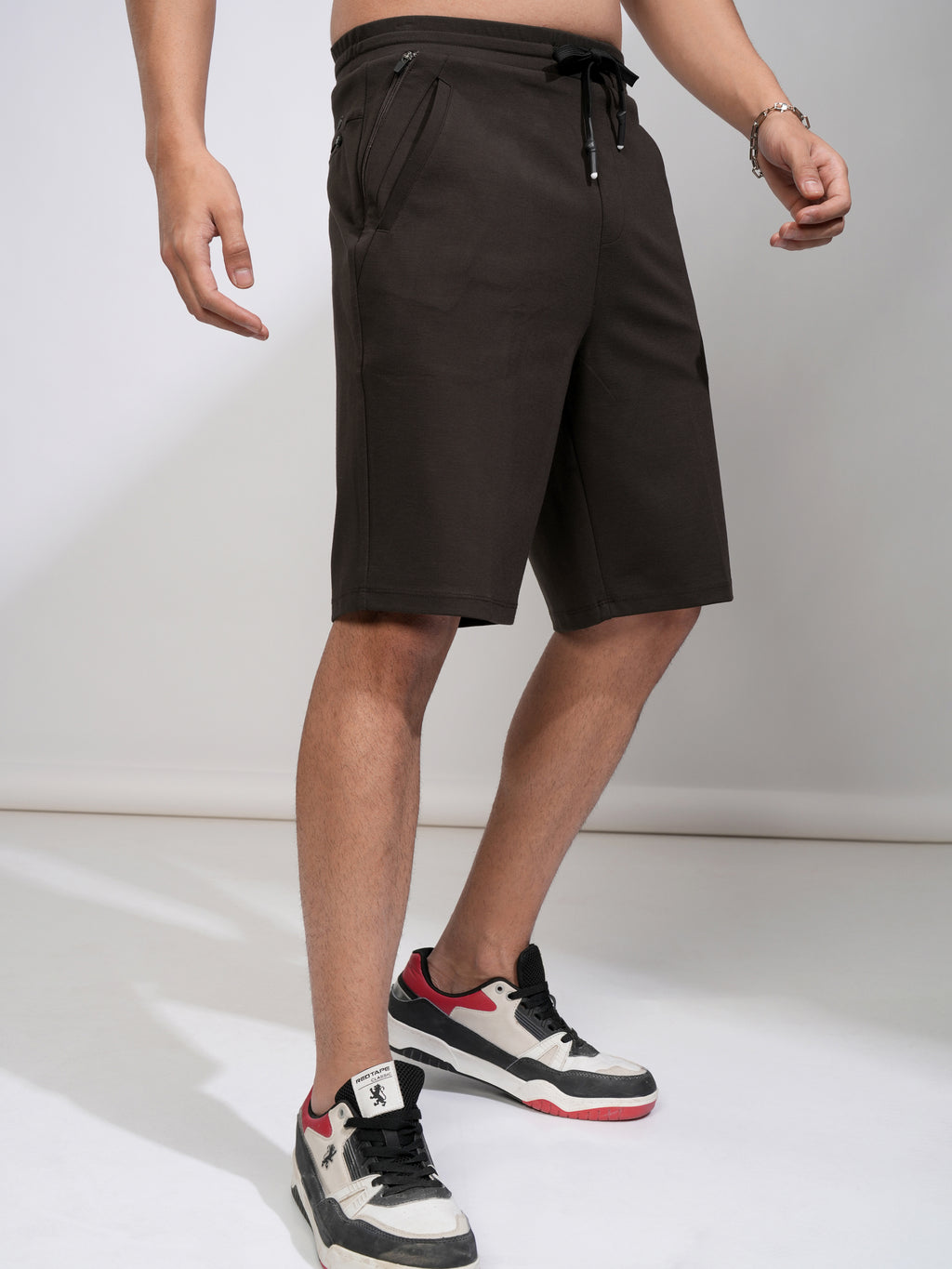 Highlander Men Brown Regular Fit Shorts - Brown - Image 6
