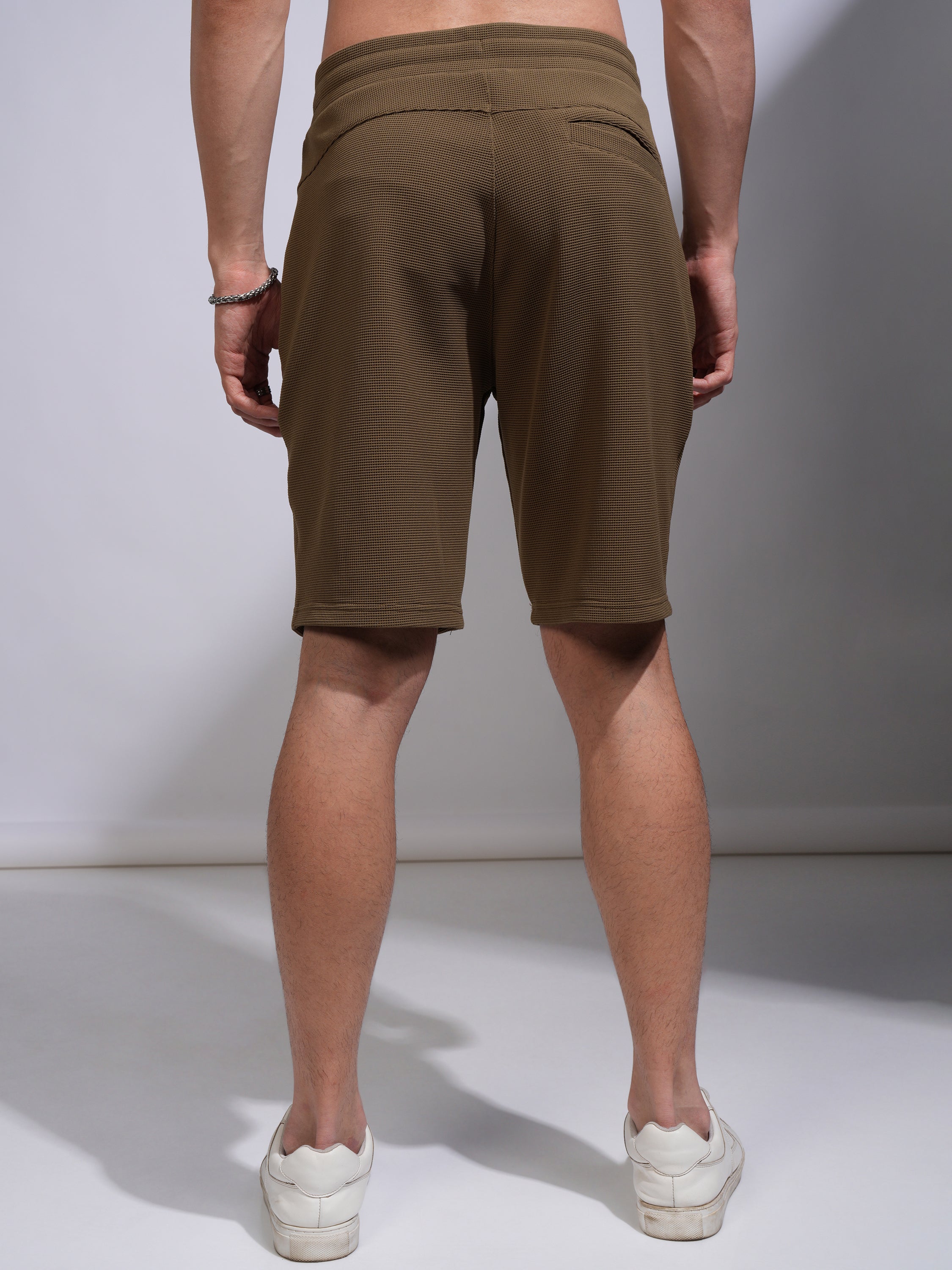 Highlander Men Brown Regular Fit Shorts - Brown - Image 3