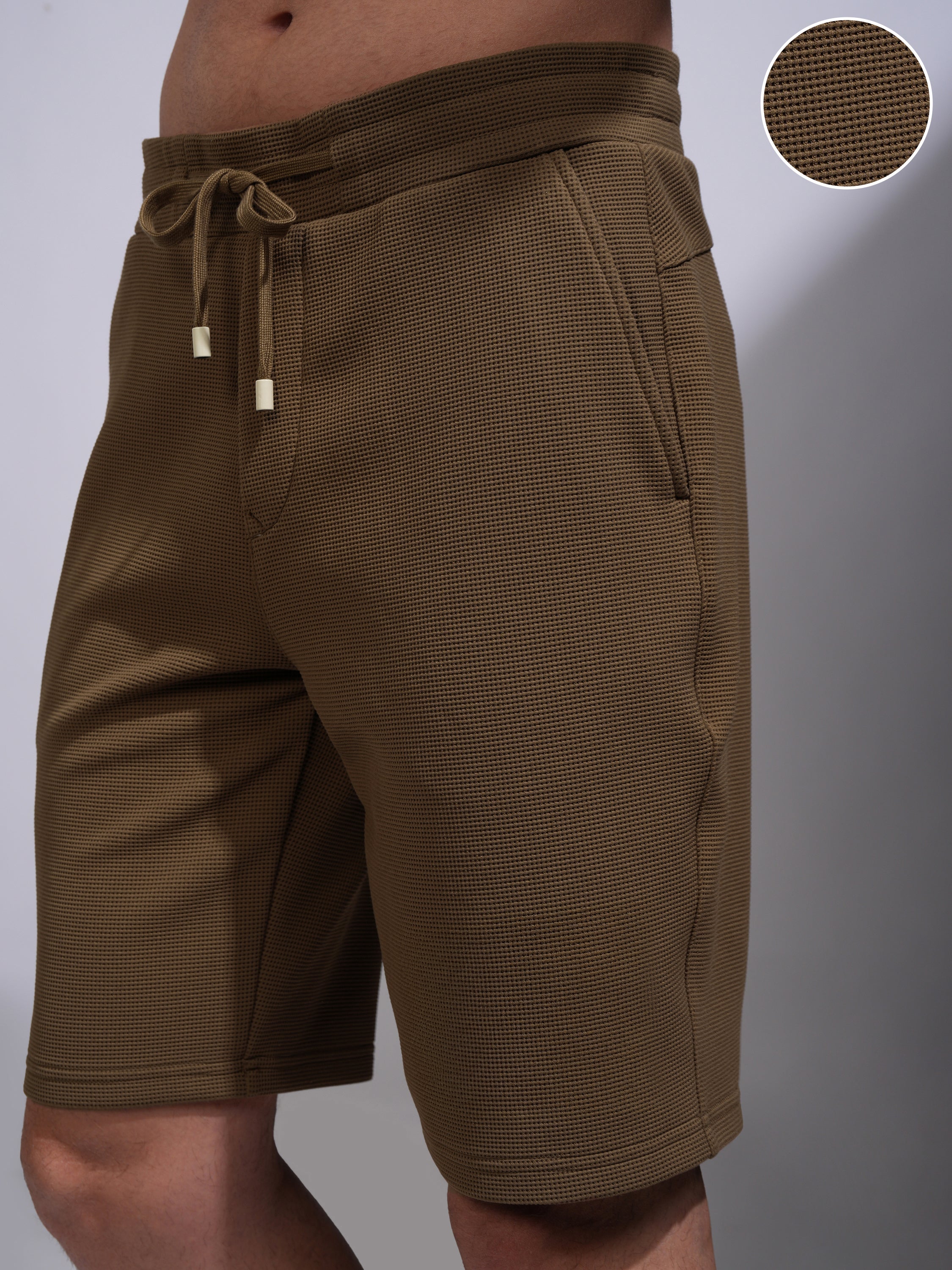 Highlander Men Brown Regular Fit Shorts - Brown - Image 5