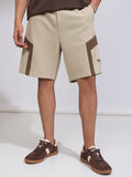 Highlander Men Beige Loose Fit Shorts - Beige - Image 1