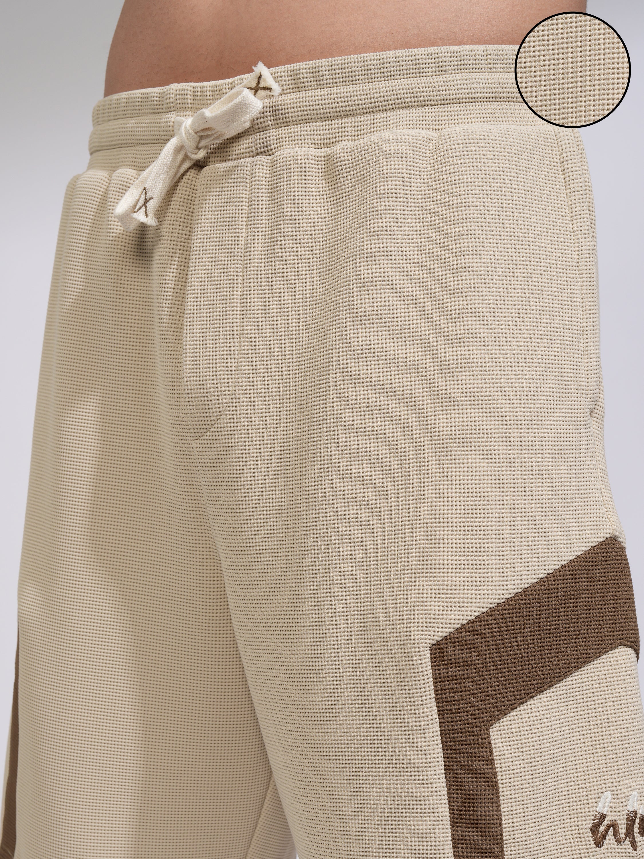 Highlander Men Beige Loose Fit Shorts - Beige - Image 5