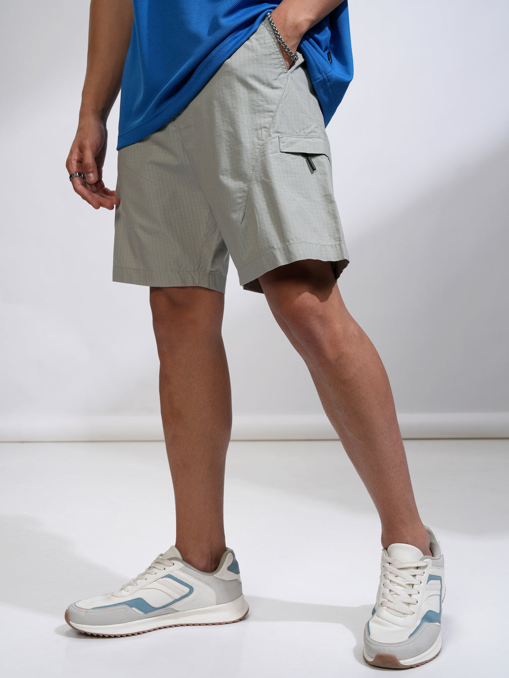 Highlander Men Green Regular Fit Shorts - Green - Image 1