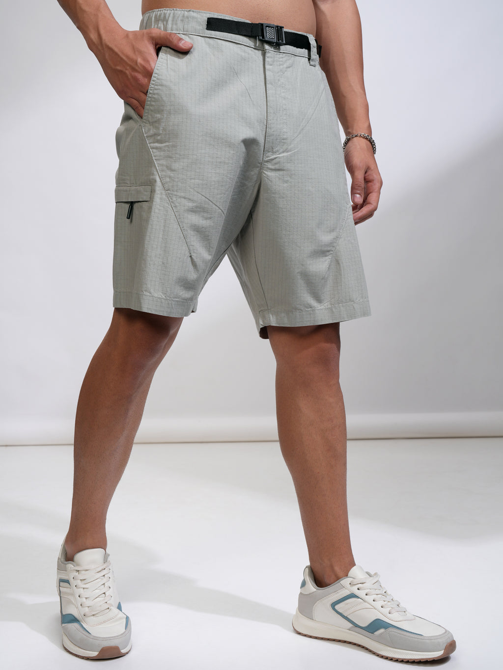 Highlander Men Green Regular Fit Shorts - Green - Image 6