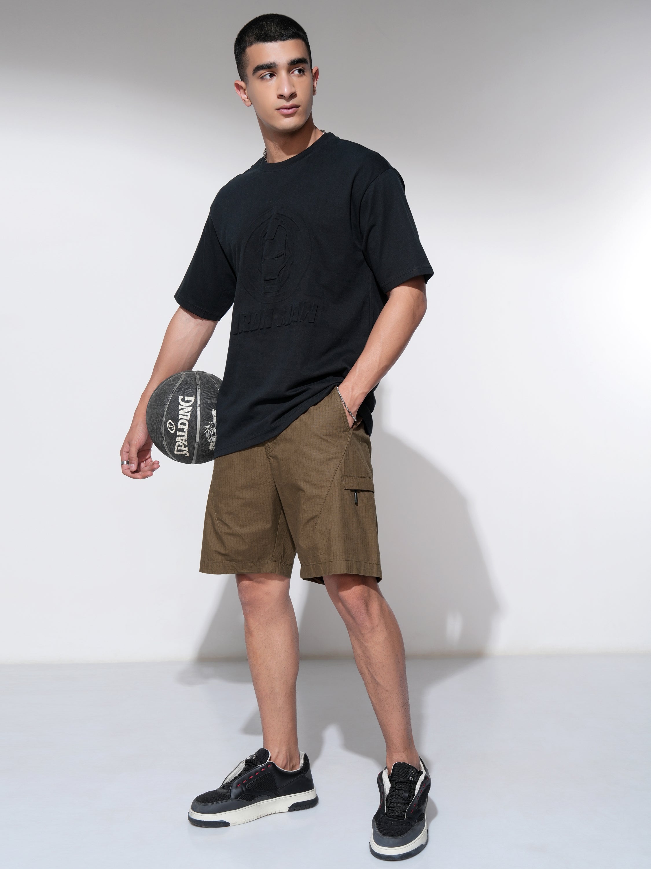 Highlander Men Brown Regular Fit Shorts - Brown - Image 2