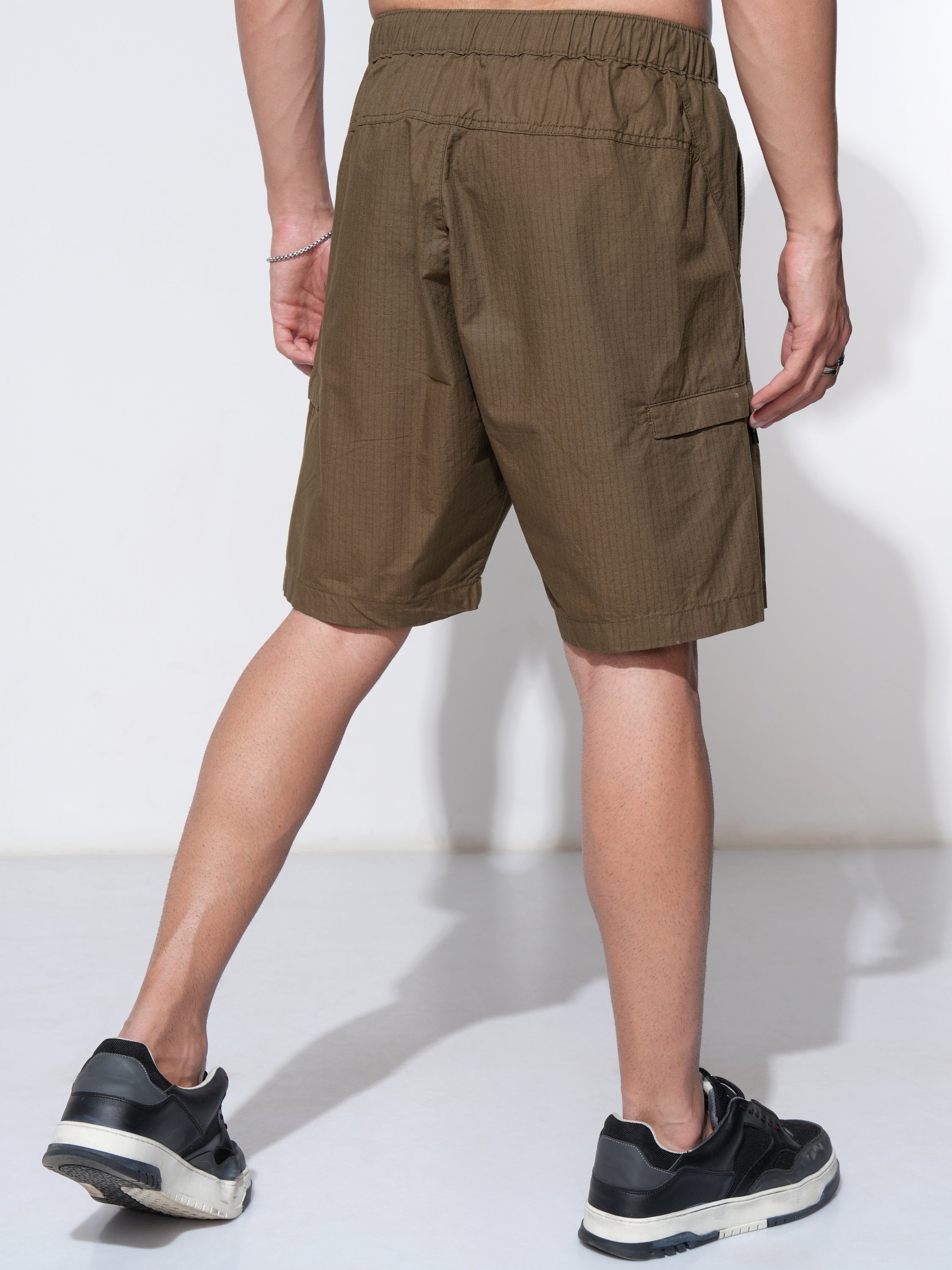 Highlander Men Brown Regular Fit Shorts - Brown - Image 3