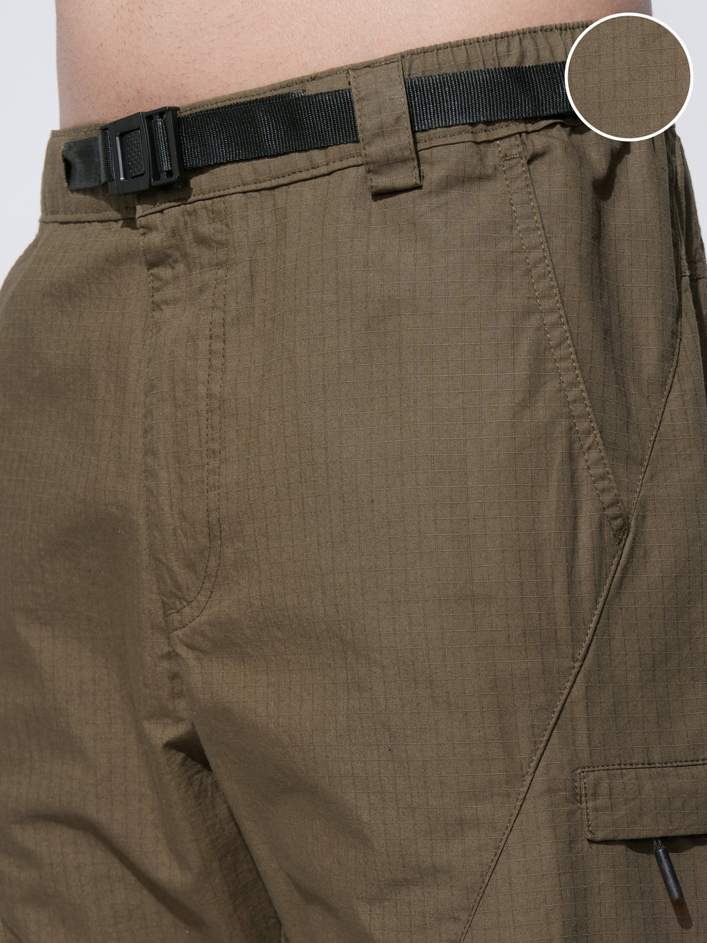 Highlander Men Brown Regular Fit Shorts - Brown - Image 5
