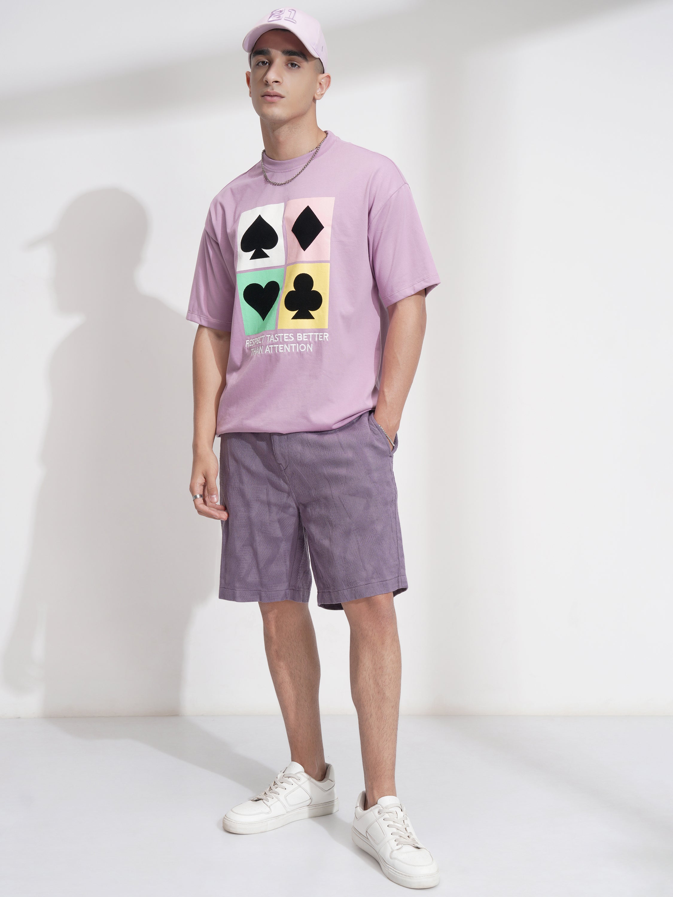 Highlander Men Purple Cotton Shorts - Purple - Image 2