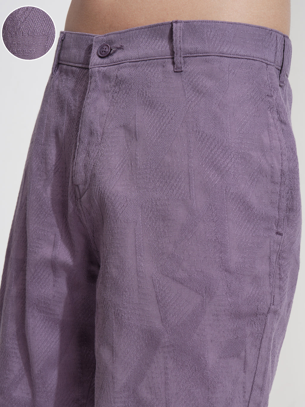 Highlander Men Purple Cotton Shorts - Purple - Image 5