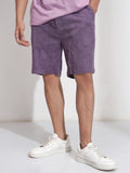 Highlander Men Purple Cotton Shorts - Purple - Image 1