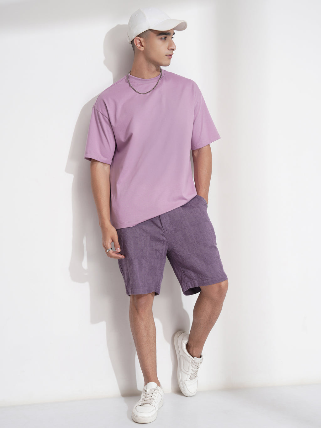 Highlander Men Purple Cotton Shorts - Purple - Image 2