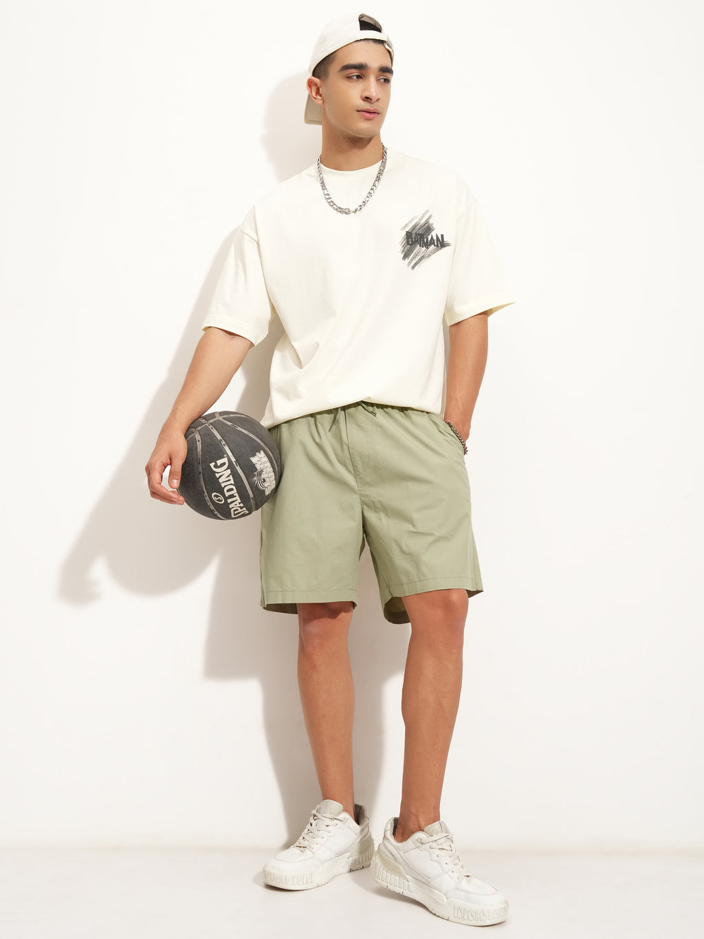 Highlander Men Olive Relaxed Fit Shorts - Olive - Image 2