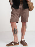 Highlander Men Brown Relaxed Fit Shorts - Brown - Image 1