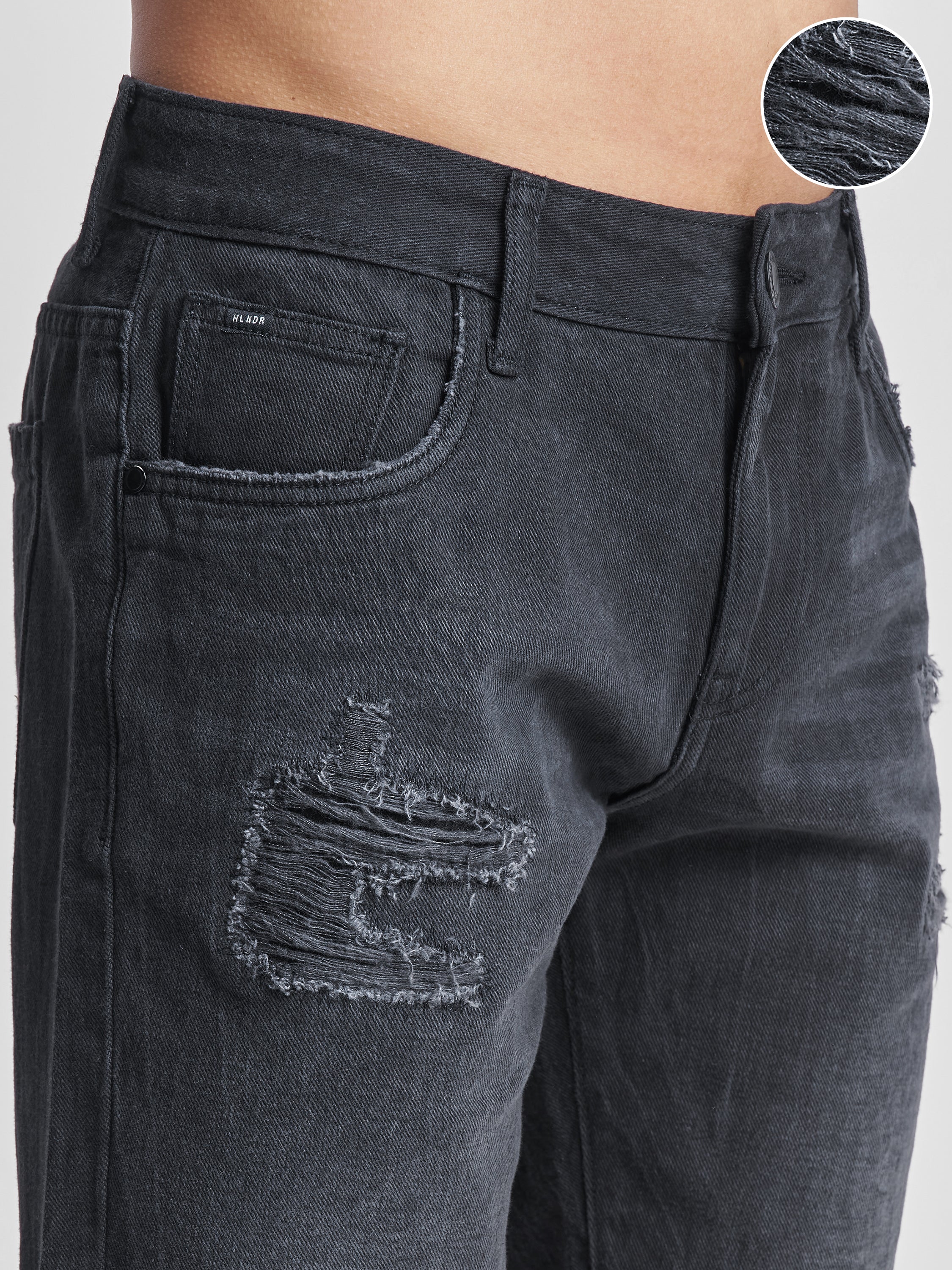 Highlander Men Black Regular Fit Shorts - Black - Image 5