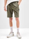 Highlander Men Olive Regular Fit Cargo Shorts - Olive - Image 1