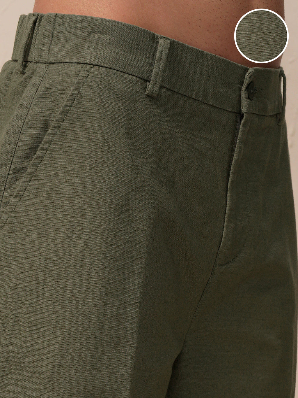 Highlander Men Green Relaxed Fit Shorts - Green - Image 5