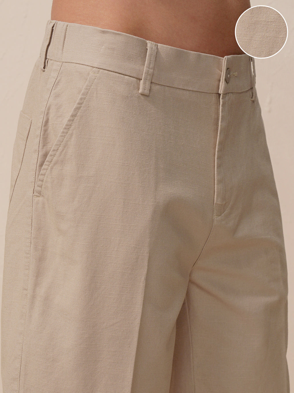 Highlander Men Beige Relaxed Fit Shorts - Beige - Image 5