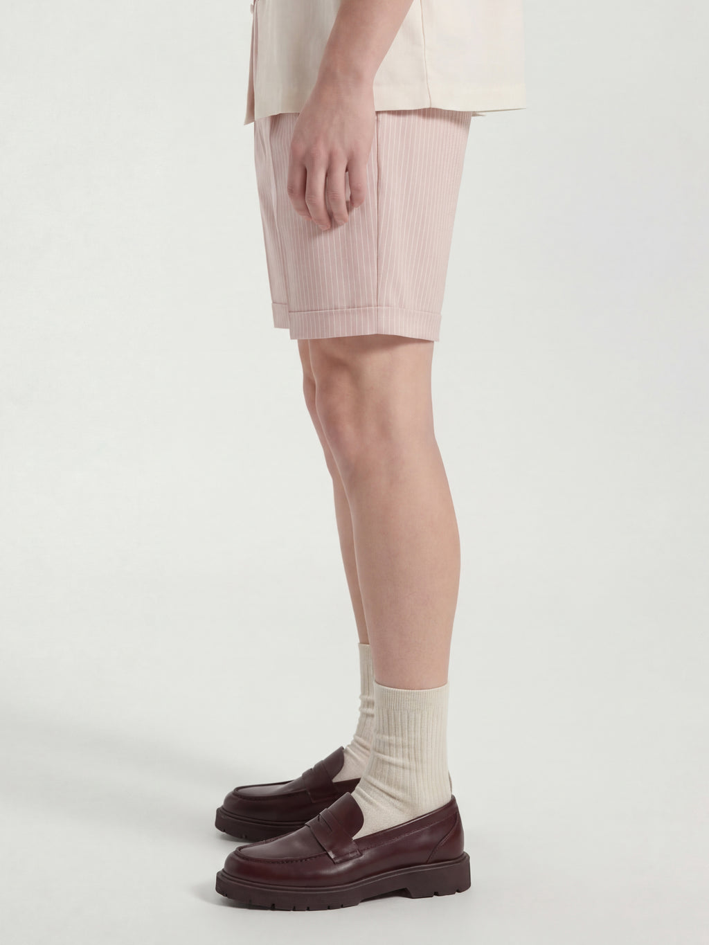Highlander Men Pink Relaxed Fit Chino Shorts - Pink - Image 4