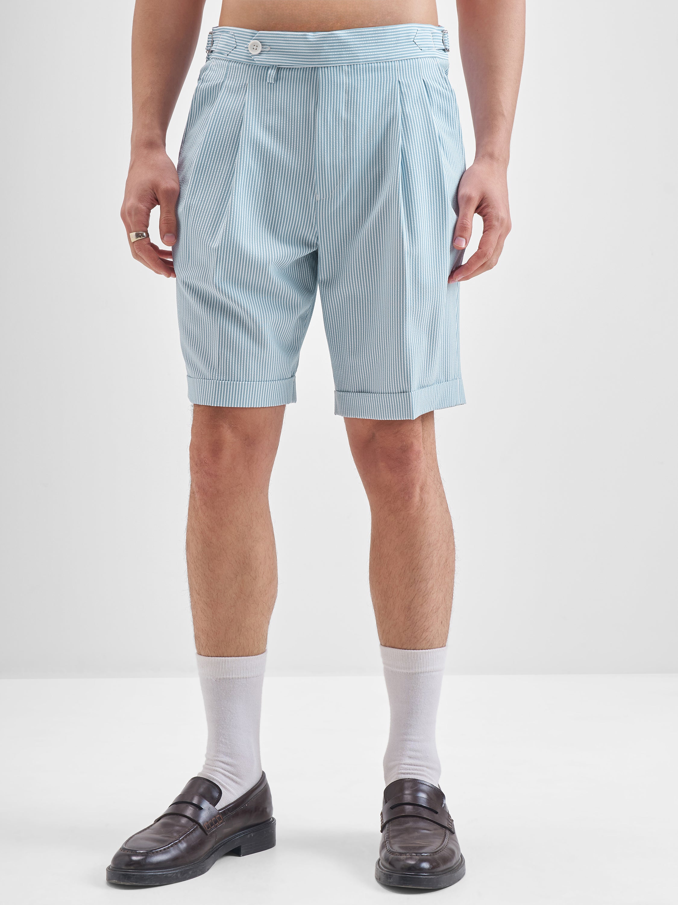 Highlander Men Blue Relaxed Fit Regular Shorts - Blue - Image 1