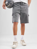 Highlander Men Grey Regular Fit Denim Shorts - Grey - Image 1