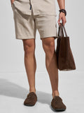 Highlander Men Beige Relaxed Fit Regular Shorts