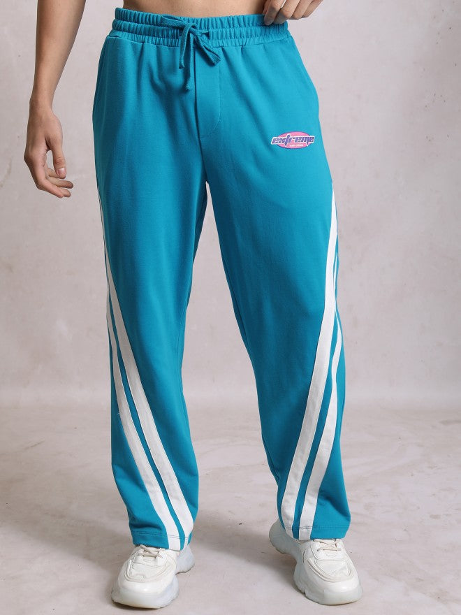 Highlander Men Blue Relaxed Fit Track Pant - Blue - Image 1