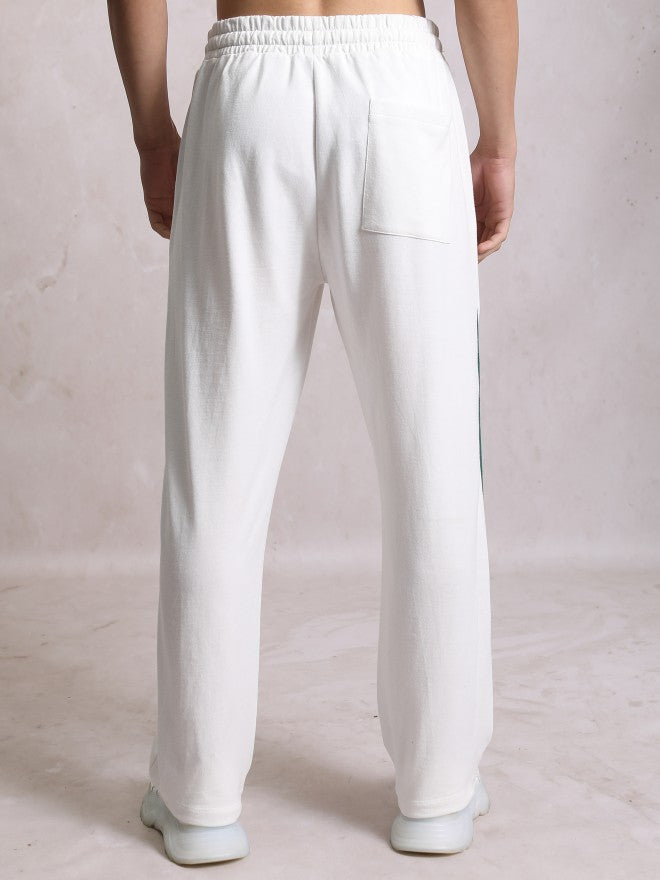 Highlander Men White Relaxed Fit Track Pant - White - Image 3