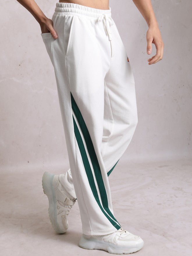 Highlander Men White Relaxed Fit Track Pant - White - Image 6